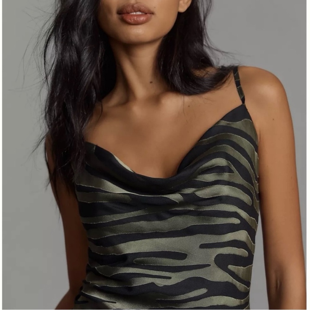 Hutch Zebra burnout slip dress